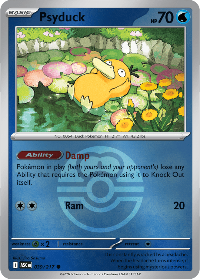 Psyduck, catalogue front