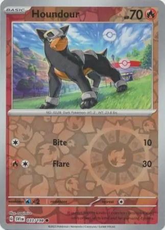 Houndour, catalogue front