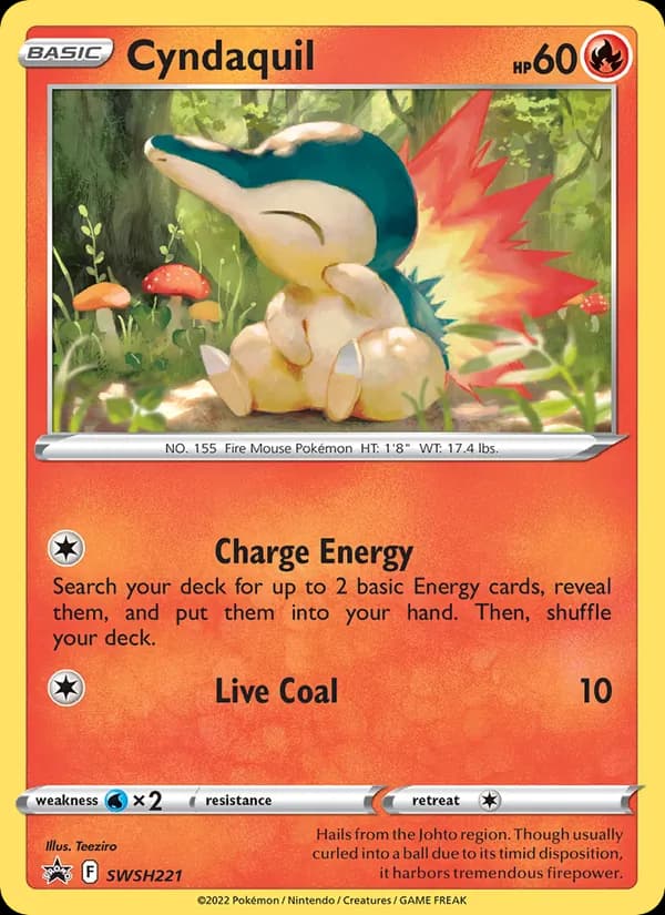 Cyndaquil, catalogue front