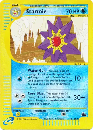 Starmie, catalogue front