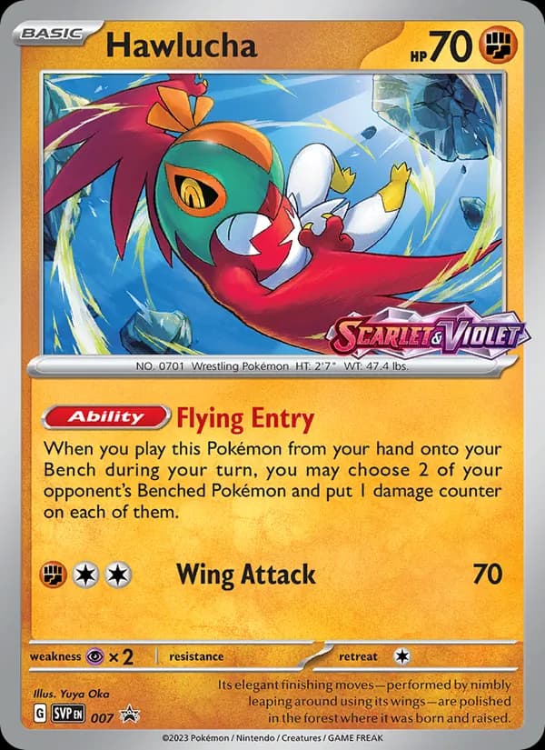 Hawlucha, catalogue front