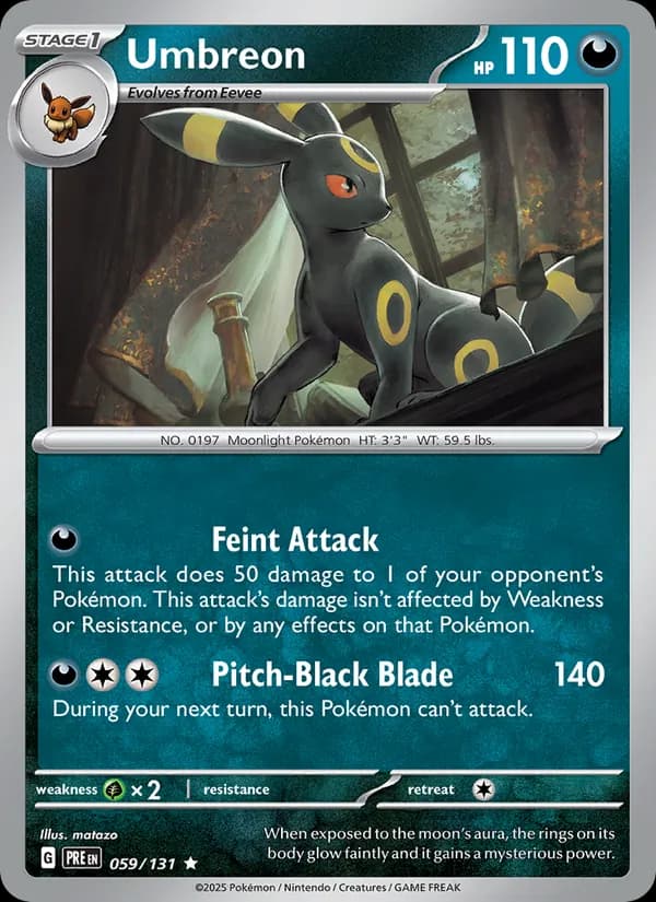 Umbreon, catalogue front