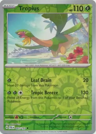 Tropius, catalogue front