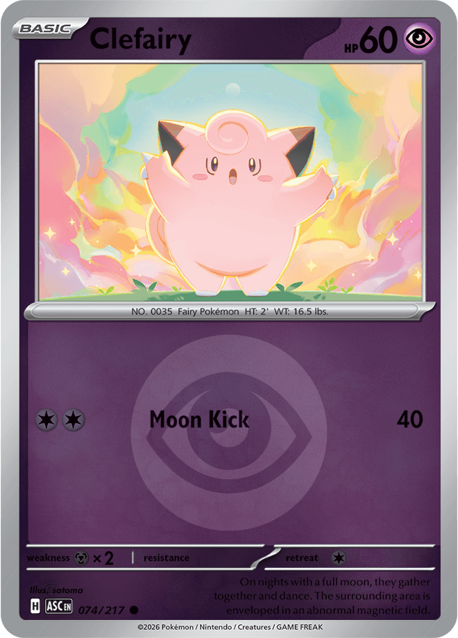 Clefairy, catalogue front