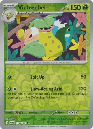 Victreebel, catalogue front
