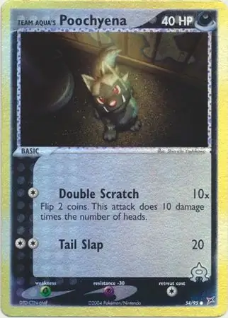 Team Aqua's Poochyena, catalogue front