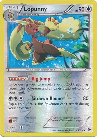 Lopunny, catalogue front