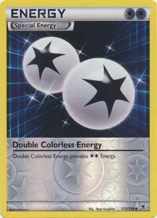 Double Colorless Energy, catalogue front