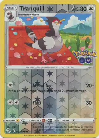 Tranquill, catalogue front