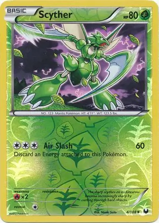 Scyther, catalogue front