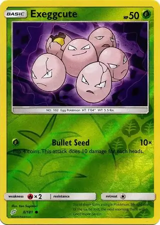 Exeggcute, catalogue front