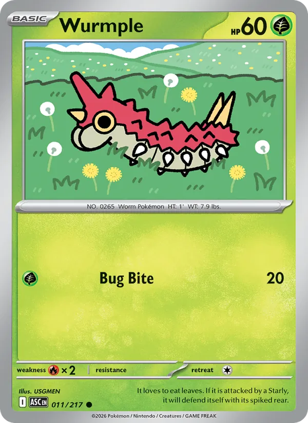 Wurmple, catalogue front
