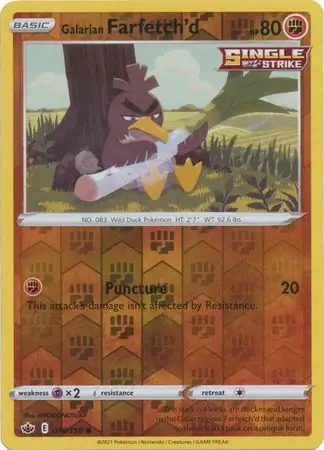 Galarian Farfetch'd, catalogue front