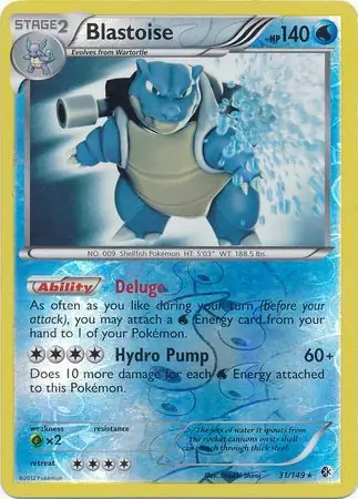 Blastoise, catalogue front