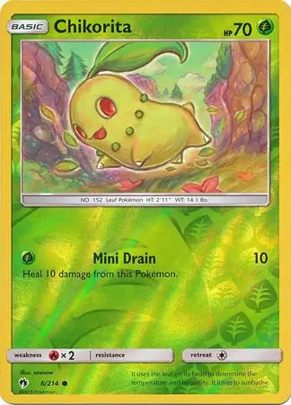 Chikorita, catalogue front