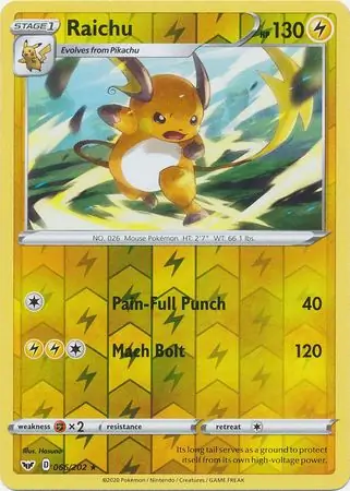 Raichu, catalogue front