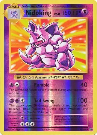 Nidoking, catalogue front