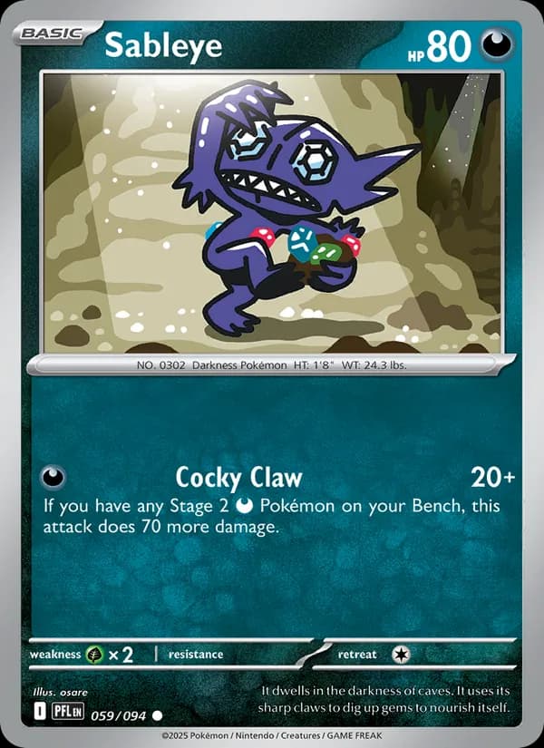 Sableye, catalogue front