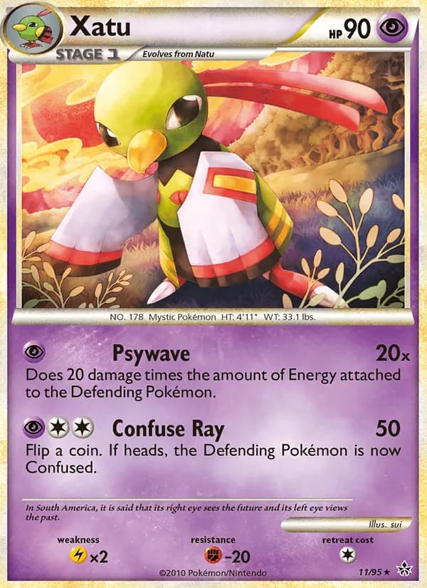 Xatu, catalogue front