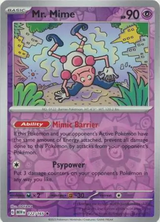 Mr. Mime, catalogue front