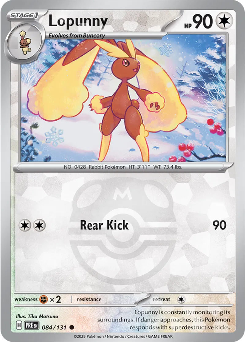 Lopunny, catalogue front