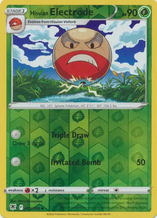 Hisuian Electrode, catalogue front