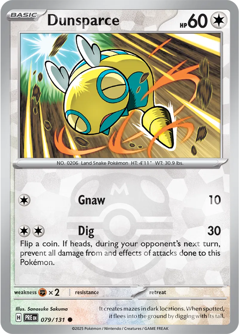 Dunsparce, catalogue front