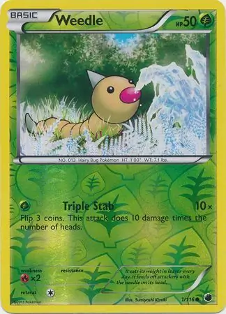 Weedle, catalogue front