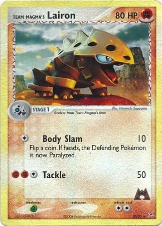 Team Magma's Lairon, catalogue front