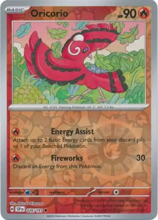 Oricorio, catalogue front