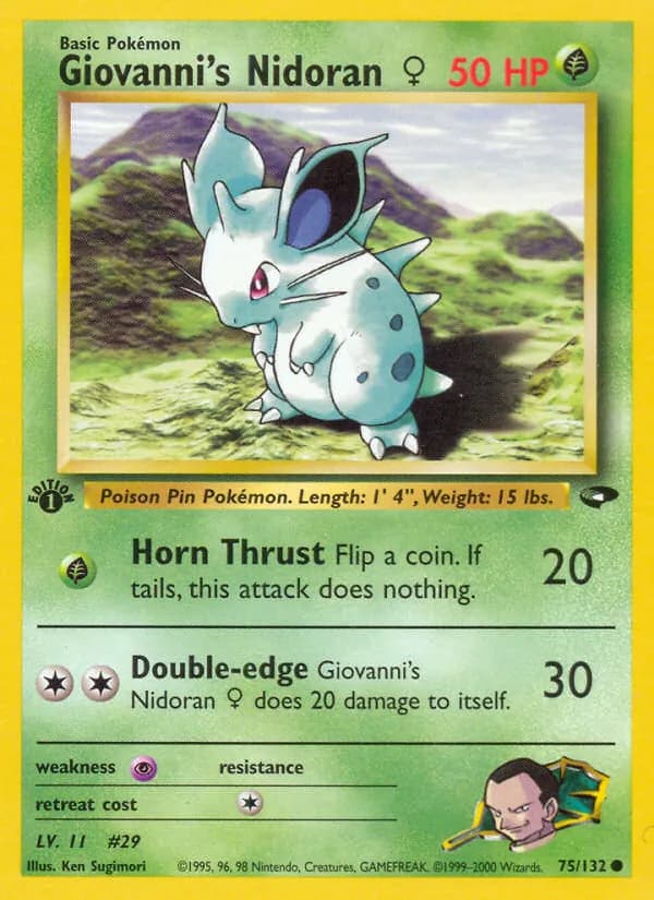 Giovanni's Nidoran ♀, catalogue front