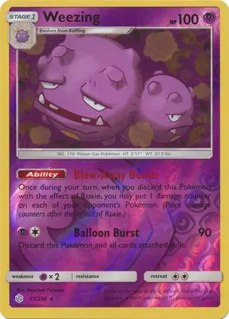 Weezing, catalogue front