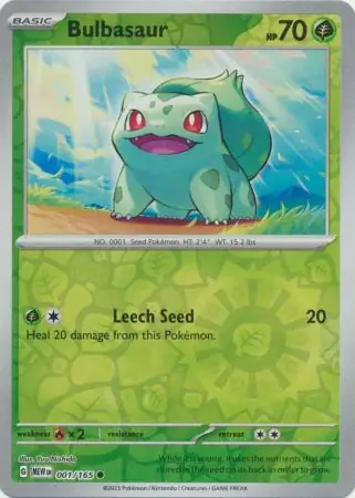 Bulbasaur, catalogue front