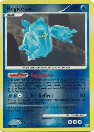 Regice, catalogue front