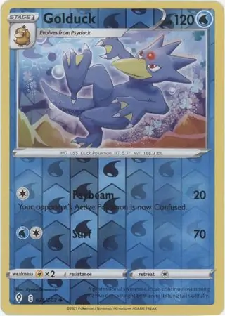 Golduck, catalogue front