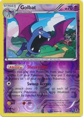 Golbat, catalogue front