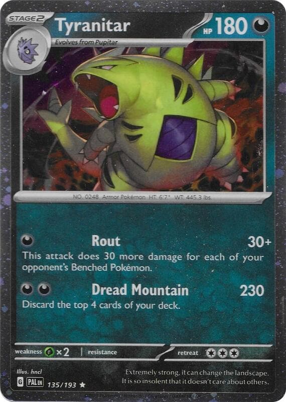 Tyranitar, catalogue front