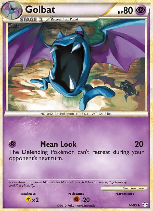 Golbat, catalogue front