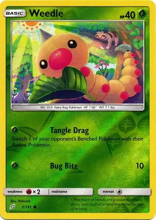 Weedle, catalogue front