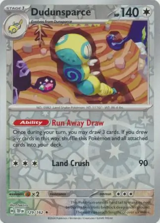 Dudunsparce, catalogue front