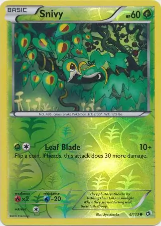 Snivy, catalogue front