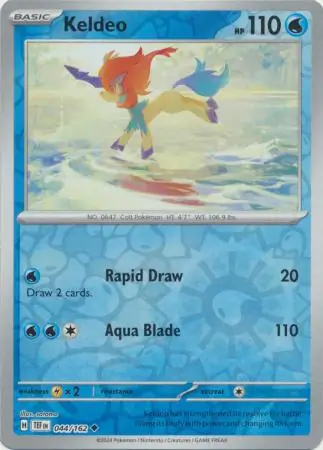Keldeo, catalogue front