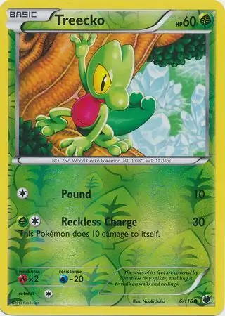 Treecko, catalogue front
