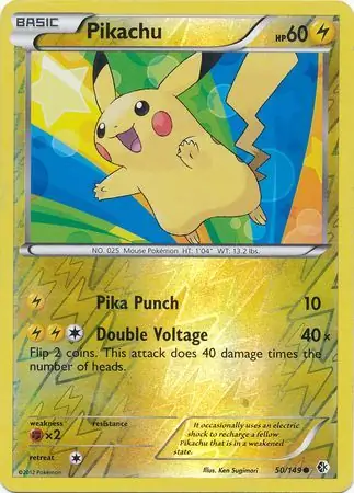 Pikachu, catalogue front
