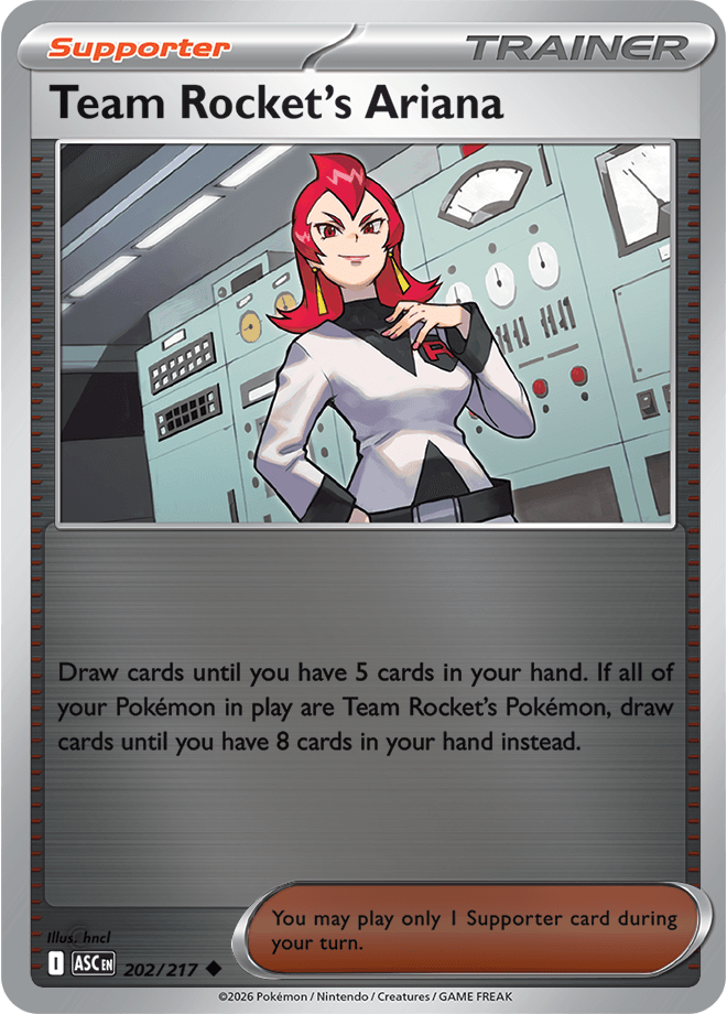 Team Rocket's Ariana, catalogue front