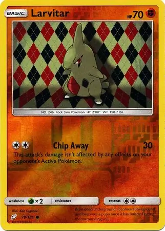 Larvitar, catalogue front