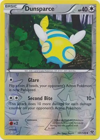 Dunsparce, catalogue front