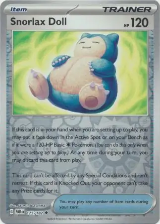 Snorlax Doll, catalogue front