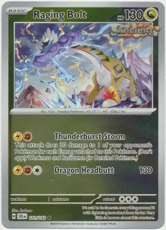 Raging Bolt, catalogue front