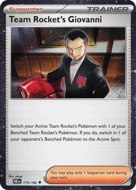 Team Rocket's Giovanni, catalogue front